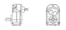 Shaft Input  parallel shaft helical gear motor